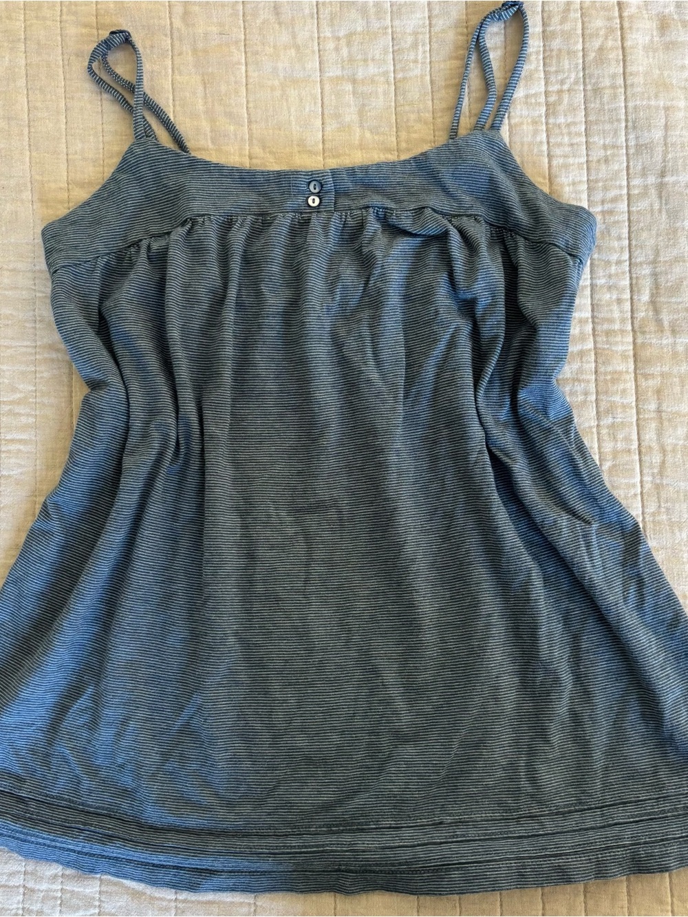 GAP Blue Striped Spaghetti Strap Tank
